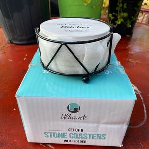 6 set of coasters in box
